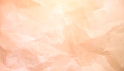 Fototapeta premium Peach Wrinkled Paper Texture for Backgrounds and Design