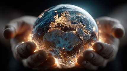 Holding the Illuminated Earth