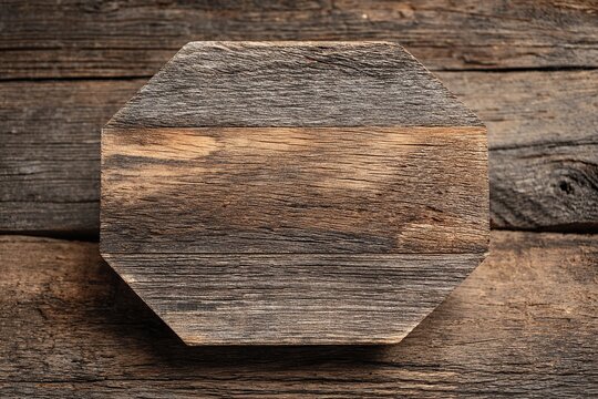Rustic Octagon Wood Background - Powered by Adobe
