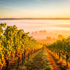 Naklejka premium Tranquil Wooden Bridge in Alpine Scenery