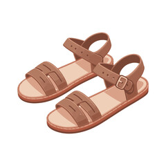 Naklejka premium women sandals illustration design