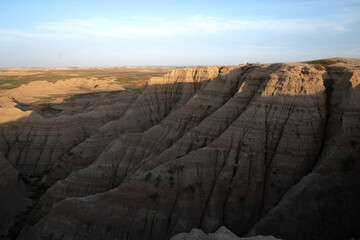 Majestic landscape Badlands National Park 