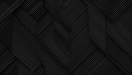 Dark Geometric Abstract: Intersecting Lines and Planes in Deep Shadow