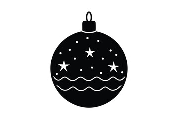 christmas bauble vector icon