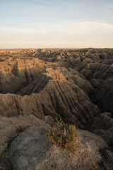 The big badlands overlook, south dakota, National park