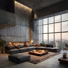 Modern Loft Living Room