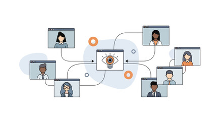 Team Collaboration With Visionary Ideas Through Virtual Meeting Network