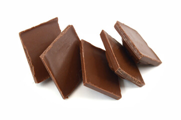 Chocolate candy isolated on white background