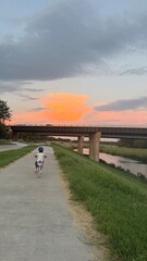 Obraz premium sunset over the city, Fort Worth, Texas, USA