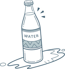 vector illustration of a bottle