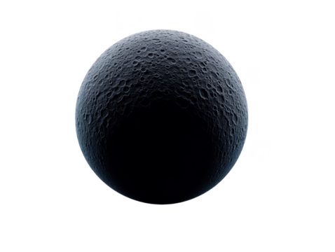 Realistic depiction of textured moon surface, showcasing craters and spherical shape. image captures essence of celestial bodies, evoking sense of wonder and exploration