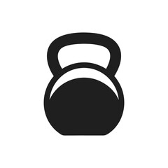 Kettlebell Silhouette Minimal Vector Icon  