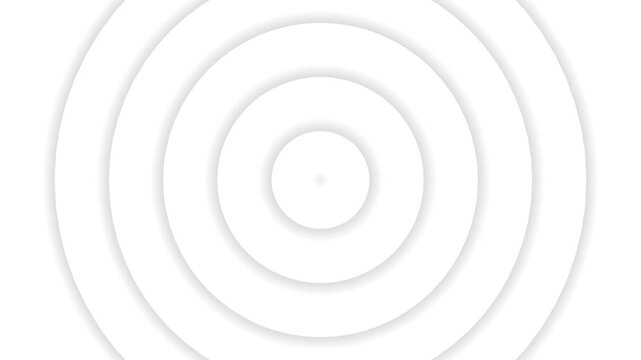 Abstract 3d circles render background Loop White abstract pattern of circles with the effect of displacement. White circles wave gradient animation  basic animated cover for business presentation.