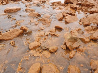 water and rocks