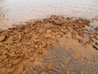 sand and water