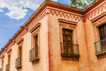 Balcones de la Ex Hacienda Molino de Flores, en Texcoco, Estado de México.