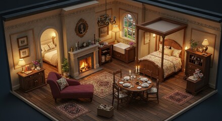Cozy Miniature Room