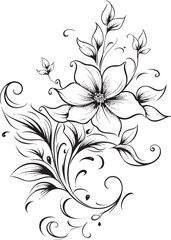 Black Floral Crest Swirl Vector Emblem Cartoon Frankenstein Halloween Logo Vector Design