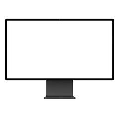Naklejka premium Minimalist laptop computer isolated on transparent background
