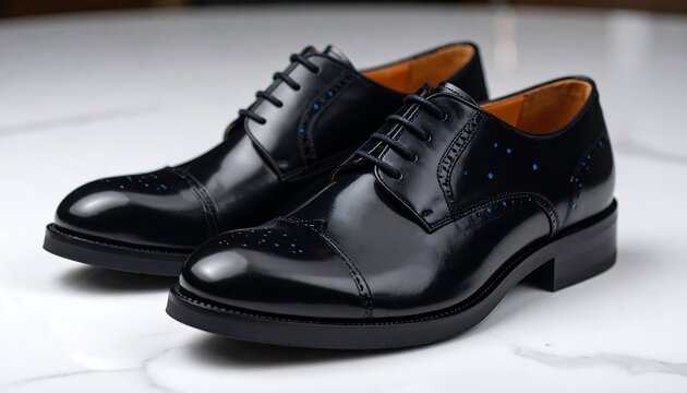 Stylish black formal shoes - Powered by Adobe