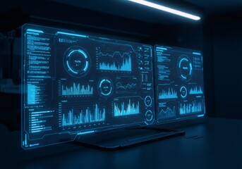 Advanced Statistical Analysis on a Holographic-Style Monitor


