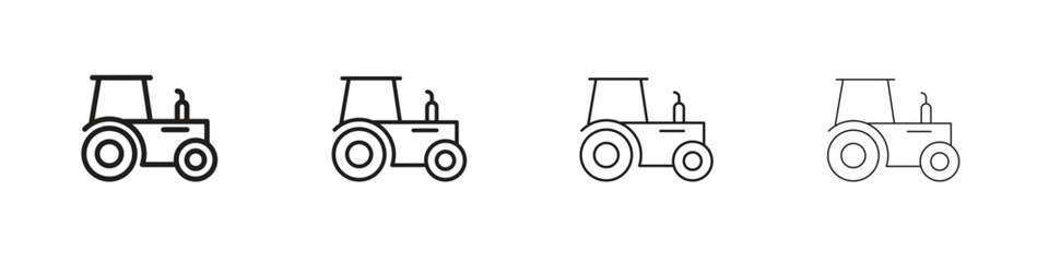 Tractor icon design. Modern line. EPS10