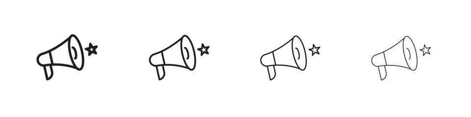 Megaphone icon design. Modern line. EPS10