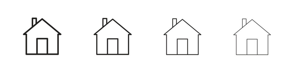 House icon design. Modern line. EPS10