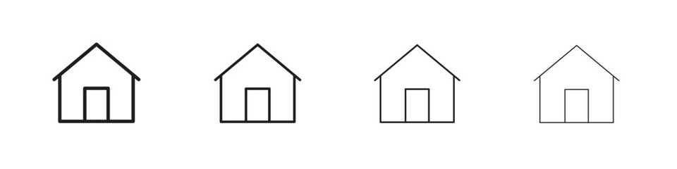 Home icon design. Modern line. EPS10