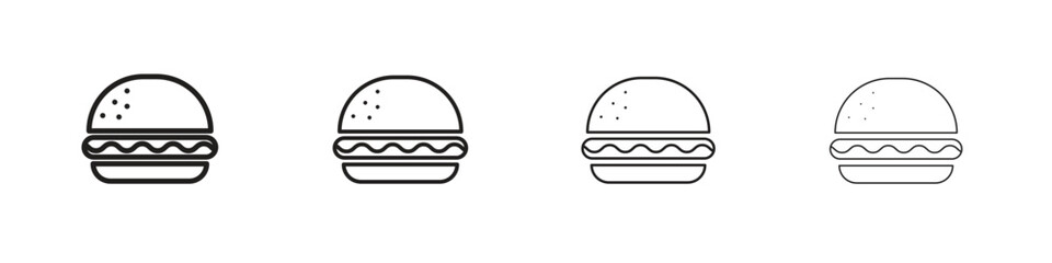 Hamburger icon design. Modern line. EPS10