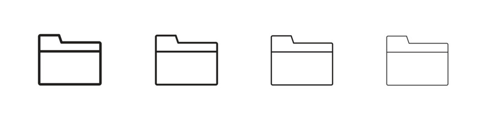 Folder icon design. Modern line. EPS10