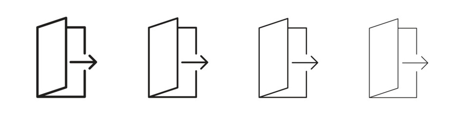 Exit icon design. Modern line. EPS10