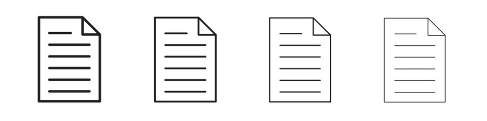 Document icon design. Modern line. EPS10