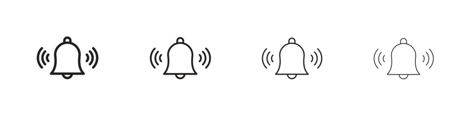 Bell ring icon design. Modern line. EPS10