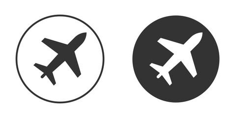 Obraz premium Plane icon Minimal Flat Pictogram for Ui Designs