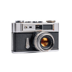 Vintage camera, silver & black