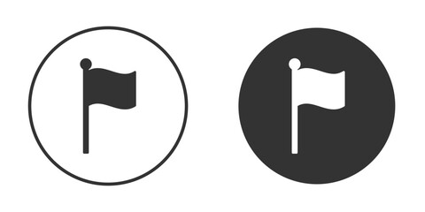 Flag icon Minimal Flat Pictogram for Ui Designs