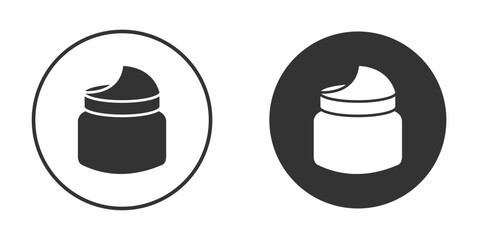 Cream icon Minimal Flat Pictogram for Ui Designs