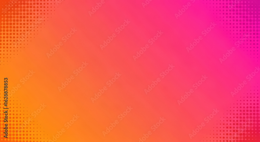 Poster vibrant gradient background with halftone dots a modern abstract design featuring a smooth transitio