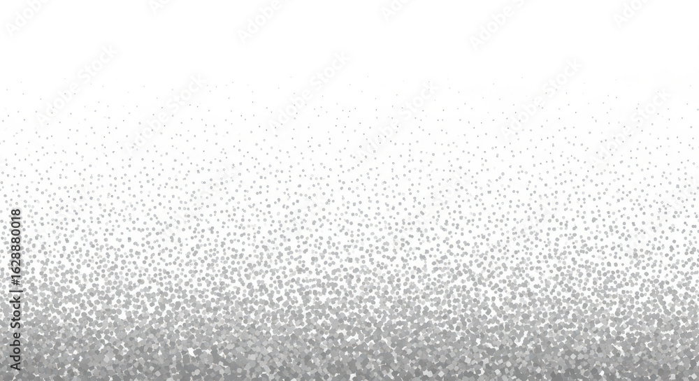 Poster subtle gradient of silver dots on white background creates a textured effect with varying density an