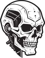 Mecha Skull Shadow Badge SkullBot Tech Fusion Icon