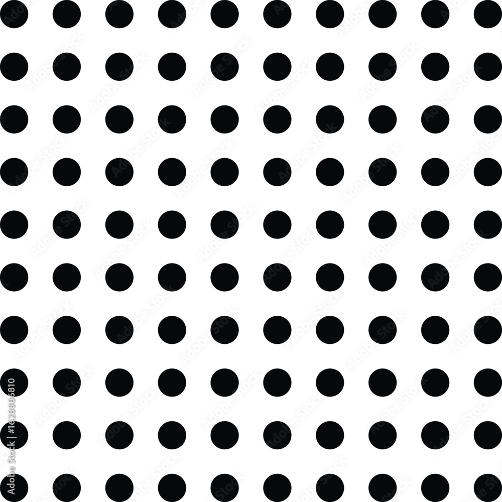 Poster repetitive big dot grid design on transparent background