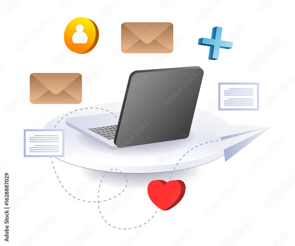 Aufkleber ease of working with a computer.eps