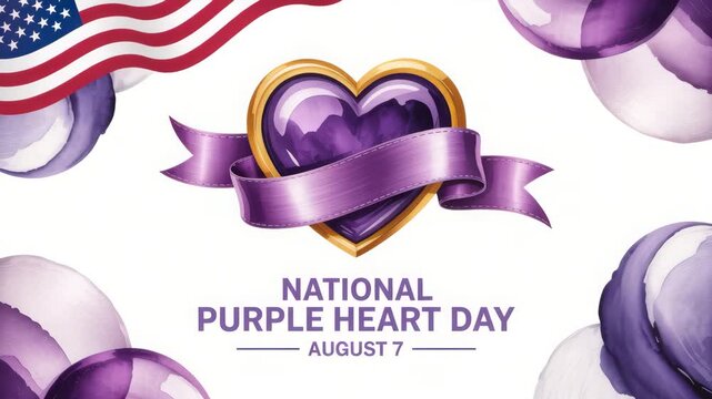National purple heart day august seventh celebration honor veterans and service 81