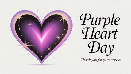 Purple heart day thank you for your service veterans military appreciation support