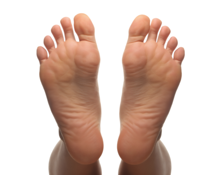 Healthy feet reveal wellness and care, perfect for podiatry or skincare advertising needs now