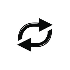 Stylized Arrows Circulating, Indicating Recycle, Update, Synchronization, Refresh or Rotation Loop