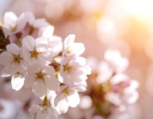Obraz premium Spring blossoms in sunlight