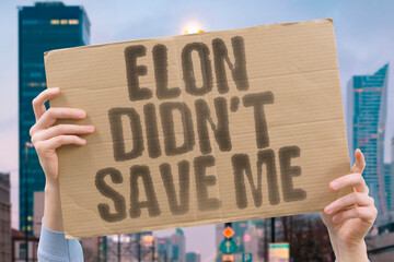 “Elon Didn’t Save Me,” critiquing celebrity culture and techno-savior narratives in modern...