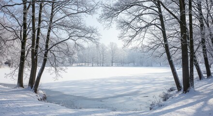 Obraz premium Frozen winter wonderland